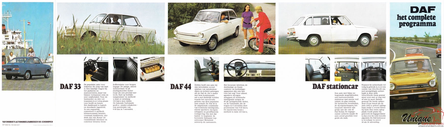 1971 DAF Model Range Brochure Page 2